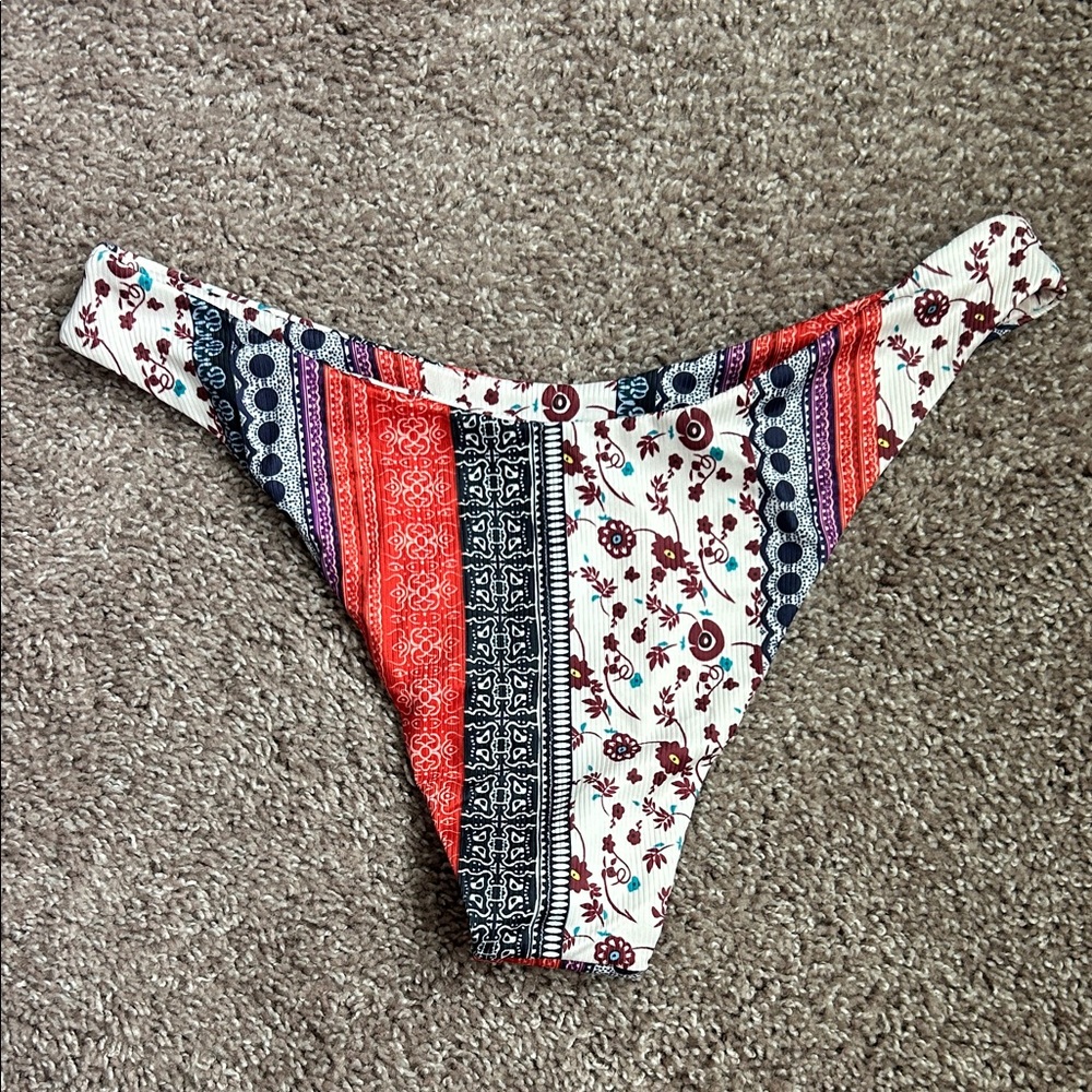 NWT Multicolor Patchwork Bikini Set - Picture 8 of 9
